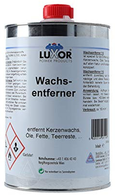 Wachsentferner 1000ml - speziell für die Entfernung von Kerzenwachs, Ölen, Grillfetten, Teerresten etc.