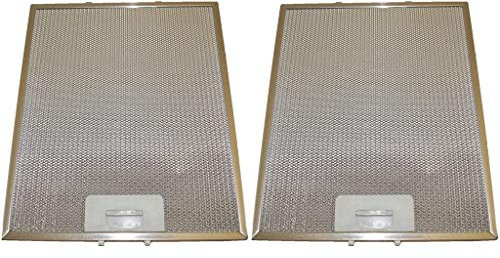 Ufixt 2 x Universal Cooker Hood Metal Grease Filter 280mm x 340mm Fits AEG, Ariston, Atag, Baumatic, Beko, Belling, Bosch, Candy, Cannon, Cerama and Comet