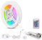 B.K.Licht - LED Strip Silikon 3m mit Fernbedienung, buntes RGB Licht, dimmbar, selbstklebend, LED Streifen, Leiste, Deko, Gaming Deko, Band, Lichtleiste, Lichtband, 300x1x0,2 cm, Weiß