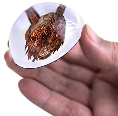 60 mm Kristall-Ratten-Briefbeschwerer Glaskugel Halbkugelfigur Chinesisches Tierkreiszeichen Home Office Tischdekoration Geburtstagsgeschenk Pferd