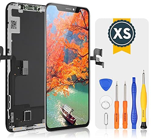 bokman for iPhone XS Black LCD Screen Replacement Parts Display Assembly Front Panel