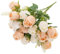FuleHouzz Künstliche Rosen, 20 Köpfe, 2 Bündel, Brautstrauß, Seidenrose, Großpackung für Hochzeit, Zuhause, Valentinstag, Party, Dekoration, Champagner & Creme