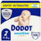 Dodot Pañales Bebé Sensitive, Talla 2 (4-8 kg), 198 Pañales + Regalo de 40 Toallitas Aqua Pure 99% Agua, Hasta 12 h De Protección Antifugas y Cuidado de la Piel, Pack Mensual