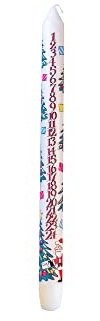 Alison Gardiner - Vela de Adviento para árbol de Navidad, 29,5 cm