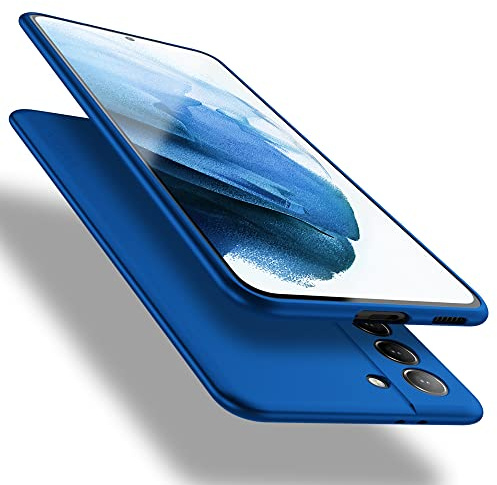 X-level für Samsung Galaxy S21 5G Hülle, Dünn Weich Case, Kameraschutz Blau | Handyhülle Soft Silikon Bumper Cover Kratzfeste Schutzhülle