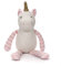 FLUFFYFUN 100% Bio-Baumwolle Kuscheltier Baby Einhorn Rosa 18cm, stofftier für Neugeborene