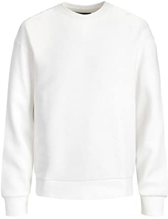 JACK & JONES Men's Classic Knit Jumper, White (White/Reg Fit), XXL