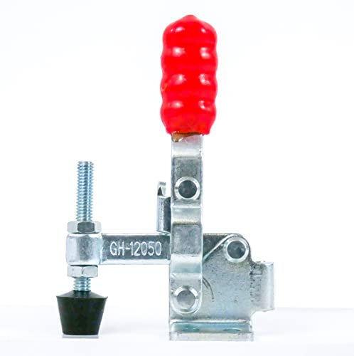 INGDAUM® 1 Stück GH-12050 Vertikalspanner, Einstellbare Kniehebelspanner, Schnellspanner, Knebelklemme (1, GH-12050 (91 kg))