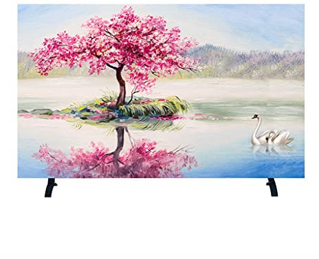 HDNCJFLEQ 32''-85'' Indoor TV Cover, TV/PC Bildschirm Staubschutzhülle, für Flachbildfernseher, Smart TVs, Allround-TV-Schutz (Color : B, Size : 49-52in(118 * 70cm))