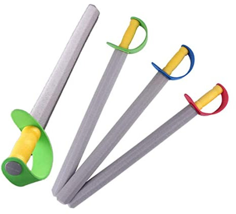 NOPEILVI Eva Schiuma Spada 4 Pezzi di Sicurezza per Bambini Giocattolo