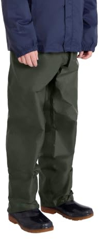 Mountain Warehouse Pakka Kids Waterproof Over Trousers | Lightweight & Breathable Rain Pants with Taped Seams for Boys & Girls, Easy to pack with Packaway Bag, For School, Walking