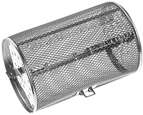 UPKOCH Parrilla De Acero Inoxidable Cesta para Asador Horno Asado Horneado Giratorio Canasta De Horno Cesta De Freidora De Aire para Horno De Convección Horno De Aire Sartén Frito