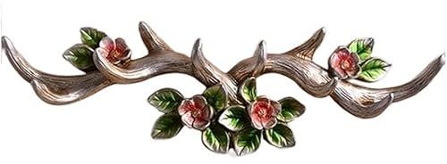 VONGAZ Kleiderhaken Garderobenleiste Wandgarderobe Kleiderhaken Aus Kunstharz, Wandmontage, Geweih-Kleiderhaken, Wandmontage, Kleiderbügel Wandhaken Garderobenhaken (Color : D)