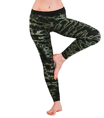 PANASIAM Leggings Batik1, Dark Green, S