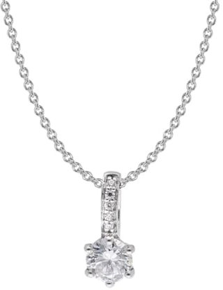 trendor Damen-Kette 925 Silber mit Zirkonia zauberhafter Silberschmuck für Damen, Halsschmuck aus Sterlingsilber, zeitlose Geschenkidee 15129