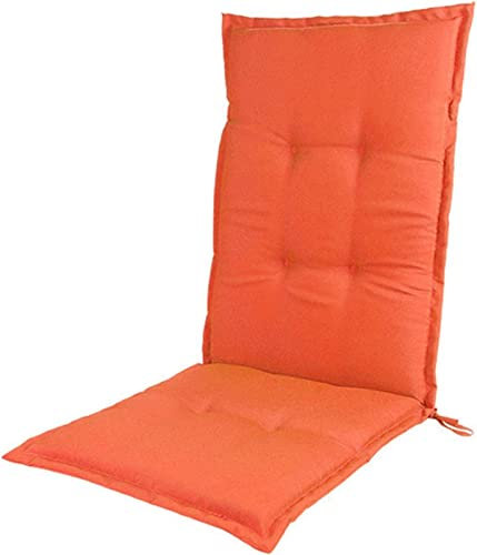 Terrassenstuhlkissen für Schaukelstuhl, dick, wasserdicht, mit Bändern, für Outdoor, Solarium, Garten, Terrasse, Möbel, Innenbereich, Büro, Schreibtischstuhl, 120 x 50 cm, grüne Stuhlauflage, Sitzpols