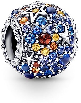 Amuefer Mercurio Charm Compatibili Bracciale Collana, Argento Sterling Oceano Ciondolo Natale Gioielli Regali per le Donne Ragazza Moglie Bambini Amici