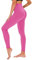 TNNZEET High Waist Leggings Damen Elastische Leggins Weiche Sporthose für Sport Gym,Kräftiges Rosa,S-M