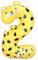 Vthoviwa 40 Zoll/18 Farbens Luftballon Zahlen 2 Tier, Luftballon 2. Geburtstag Foil Ballon, 0123456789,10-19,20-25,30,40,50,60,70,80,90, Folienballon 2 Party Dekoration Helium Unterstützen