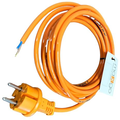 Anschlussleitung Anschlusskabel Geräteanschlusskabel Kabelstecker Stromkabel mit Schuko oder CEE-Stecker PUR H07BQ-F 2X1,0mm² - 5X2,5mm² Außen 16A IP44 orange 3-20m, TYP:H05BQ 2X1mm² - 3m