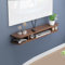XRRJFYH 80/100/120/140/160 cm Long Meuble TV Mural Meuble Tele Suspendu Meuble Television Chambre Table Television Salon(Color:Brown,Size:80cm/32in)