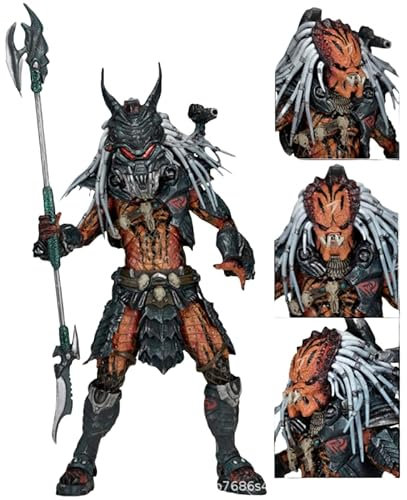 REOZIGN Predator Kennerv-Figur, Ersatzmaske, Predator Kennerv Actionfiguren, 21 cm, aus PVC, handwerkliche Geschenke zum Sammeln