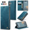 Cracedily for iPhone 16 Plus Case, Wallet Case Flip Leather with Card Holder Magnetic Closure Shockproof Kickstand Protective Phone Cases Cover for iPhone 16 Plus, Blue-Green