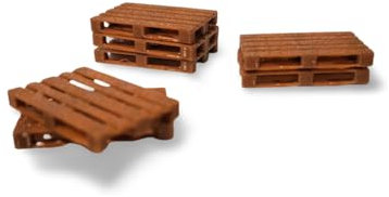 12x Europaletten EuropaletteMaßstab 1:45 Spur 0 Diorama kompatibel für Lenz