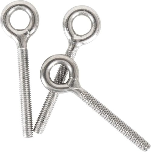 HVDHYY M8 304 Edelstahl Ringschrauben Geschlossene Schweißspulenschraube, Gewindestange, Bolzen, 5 Stück