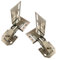 90 Degree Folding Shelf Hinges, Cold Rolled Steel Furniture Hinges Hidden Cabinet Door Tip-Out Tray Hinge for Cupboard Wardrobe Closet, Pack of 2