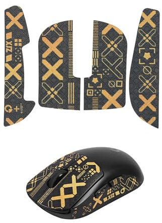 ZWWOGE Kit de bandes adhésives Mouse Grip Tape, pour souris Logitech G Pro Wireless X Superlight Griptape Gaming Mouse, Résistant à la Transpiration, Texture Délicate pour Une Meilleure Prise en Main