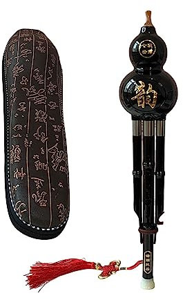 Professionelle Hulusi-Flöte, handgefertigt, Bambus, Kürbis-Flöte, C-Schlüssel, traditionelles chinesisches Musikinstrument mit Tasche, für Anfänger, Musikliebhaber