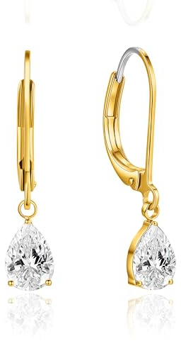 Limerencia G23 Titan Leverback Hängen Ohrringe für Damen Mode F136 Titan Tropfen Ohrringe Hypoallergene Schmuck Geschenk