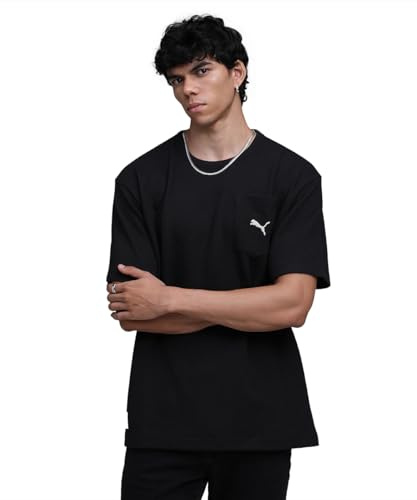 PUMA Herren Class Relaxed Pinnacle T-Shirt L, Black