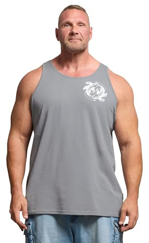 BadRhino Big & Tall Bonzai Graphic Vest Top - Men's - Plus Size Curve