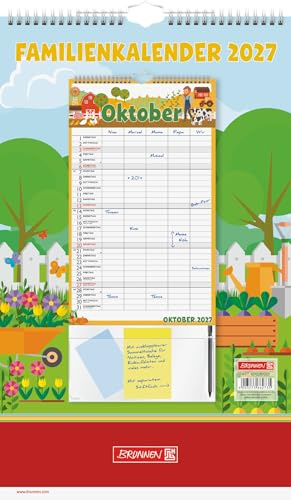 BRUNNEN Familienkalender 2027 „Graphics“ | 250×415 mm