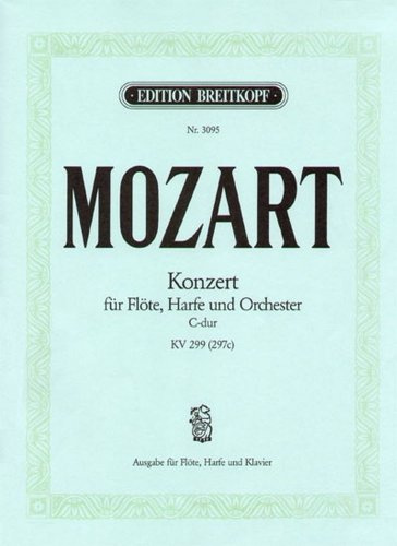 HENLE VERLAG MOZART W.A. - CONCERTO FOR FLUTE, HARP AND ORCHESTRA C MAJOR KV 299 (297C) Klassische Noten Querflöte