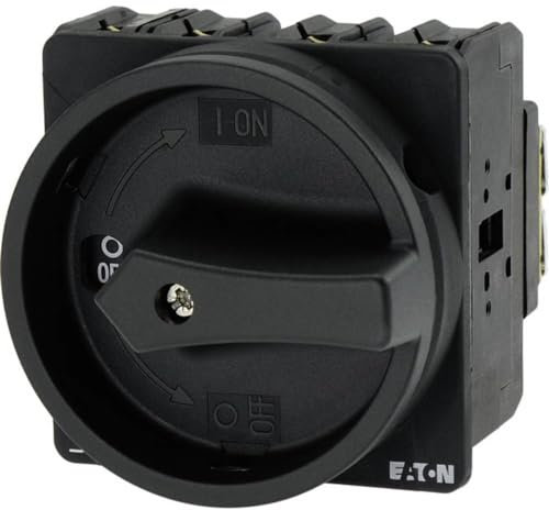 Eaton 012771 Interrupteur principal, 3 broches + N, 63 A, fonction de maintien, verrouillable en position de 0, encastrable
