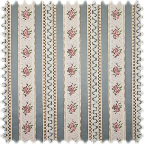 Heiro Biedermeier Streifen Möbelstoff (Azur)