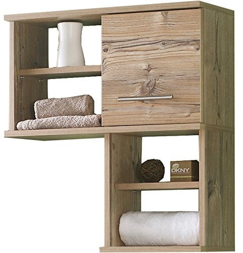 Schildmeyer Hängeschrank 119998 Isola, 60x20.5x65 cm, silberfichte Dekor