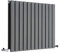 Milano Alpha Anthracite Horizontal Double Flat Panel Radiator - 635mm x 840mm