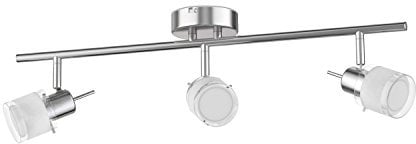 ledscom.de Deckenleuchte MIRAS, dreiflammig inkl. LED GU10 Lampen, je 630lm, weiß