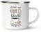 I Like My Coffee Black Like My Soul Retro Enamel Mug Cup