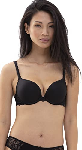 Mey Damen Push-up BH mit Spitze Serie Amorous | Gepolsteter Bügel-BH, Steg mit Zieranhänger, überzogene grafische Spitze, Verstellbare Zierträger, dreifacher Verschluss