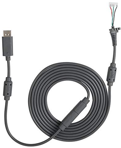 VBESTLIFE Cavo per 360, adattatore di rottura del cavo di sostituzione del cavo del controller di gioco USB a 5 pin per 360 (grigio)