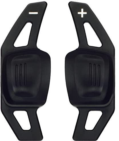 Overdrive-Racing Schaltwippen Verlängerung Kompatibel mit VW Golf 7 Variant Golf 8 Amarok Arteon T-ROC Tiguan II Passat B8 Polo Alu Schwarz Typ-C