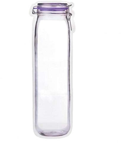 10 Pcs Reusable Mason Jar Bags Portable Mason Jar Zipper Bags Seal Food Saver Storage Snack Sandwich Zipper Closure Bags