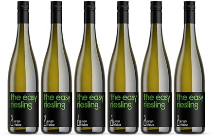junge triebe | the easy riesling | Bio Riesling Weißwein trocken, Rheinhessen, vegan | 6x 0,75l