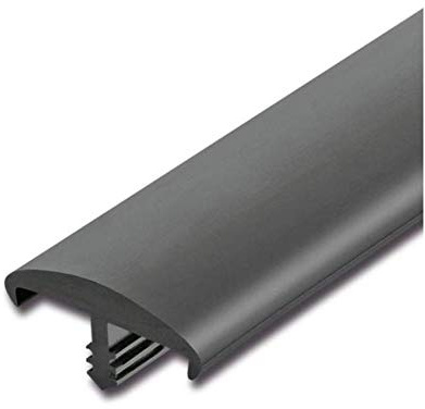 Stegkante Ideal, Schutzkante, Stoßkante, Kantenschutz aus PVC für 19mm Plattenstärke in Schwarz, Weiß, Silbergrau, Anthrazit (Schwarz)
