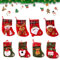Mini Weihnachtsstrumpf,8pcs Weihnachtsstrumpf Geschenktüte,Kamin Christmas Stockings,3D Nikolausstrumpf Nikolausstiefel zum Befüllen& Aufhängen,Hängende Strümpfe für Weihnachtsdeko(B)